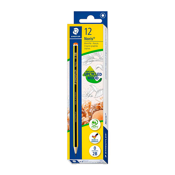 Lápiz Staedtler Noris 120 Nº0 2B. Caja 12 u.