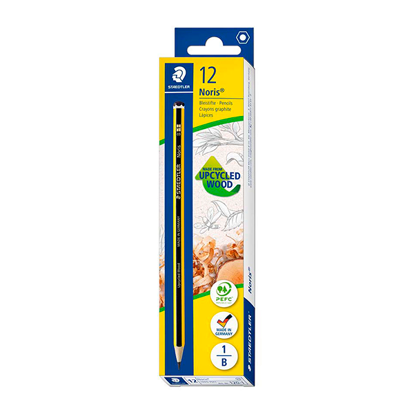 Lápiz Staedtler Noris 120 Nº1 B. Caja 12 u.