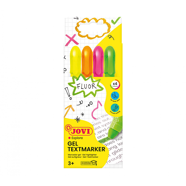 Jovi fluorescente gel. Estuche 4 u.