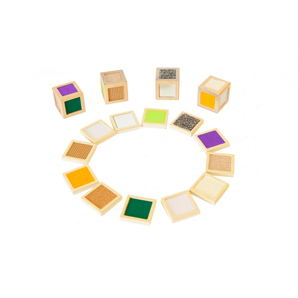 Cubos sensoriales texturas