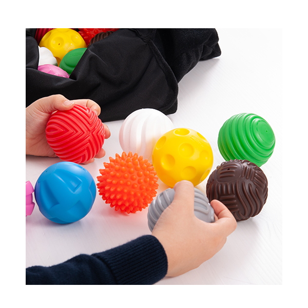 Pelotas diferentes texturas. Set de 18