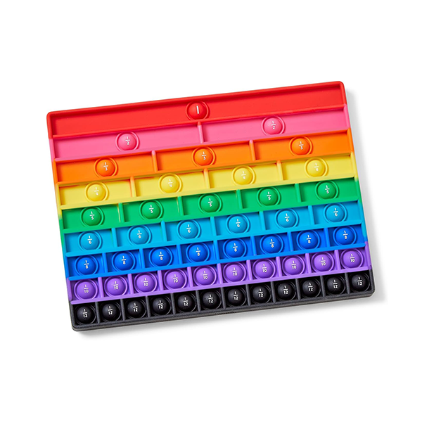 Burbujas sensoriales rainbow fractions