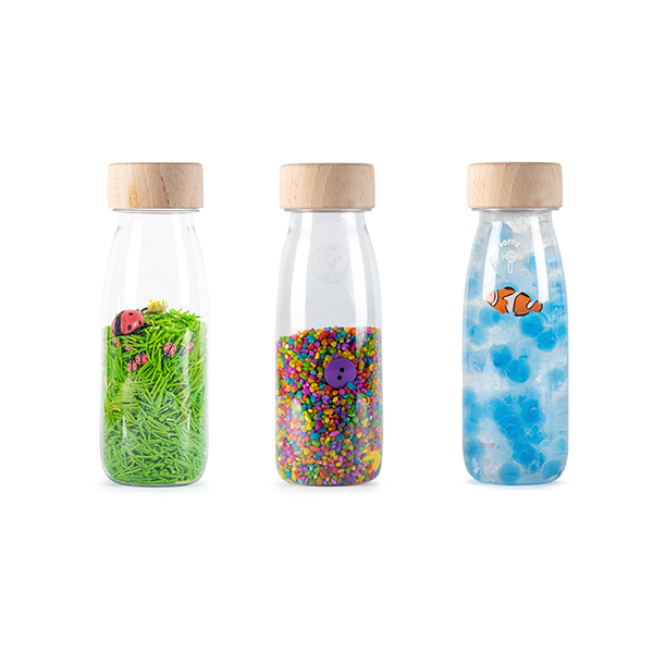 Botella sensorial eco sonidos Pack 3