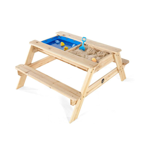 Mesa picnic y Arenero de madera