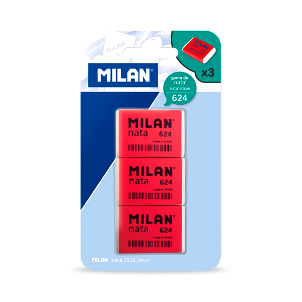 Milan 624. Blíster 3 gomas