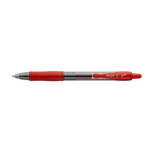 Bolígrafo gel Pilot G-2 Rojo (12)