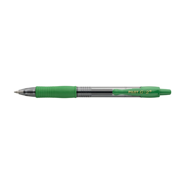 Bolígrafo gel Pilot G-2 Verde (12)