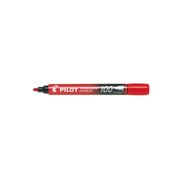 Rotulador Pilot Marker 100 Rojo (12)