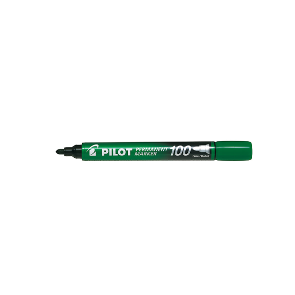 Rotulador Pilot Marker 100 Verde (12)