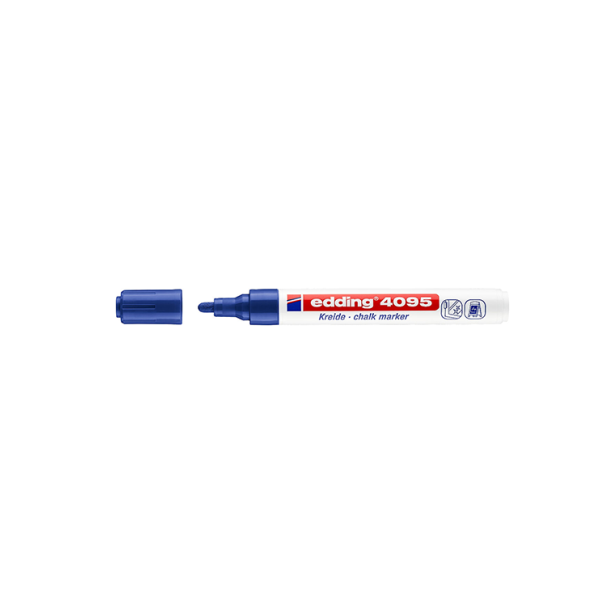 Rotulador cristal Edding 4095 Azul (10)