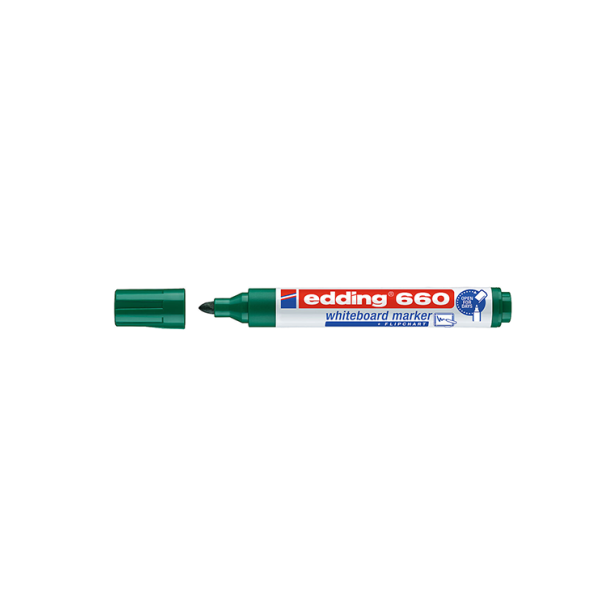 Rotulador pizarra Edding 660 Verde (10)