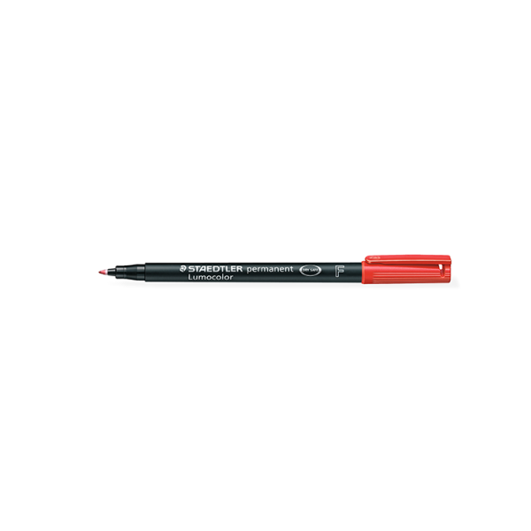 Rotulador Staedtler Lumocolor F 318 Rojo (10)