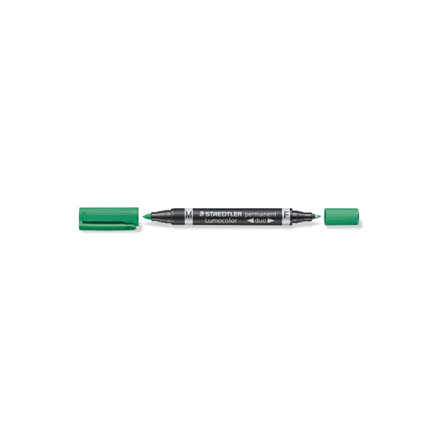 Rotulador Lumocolor 348 duo Verde (10)