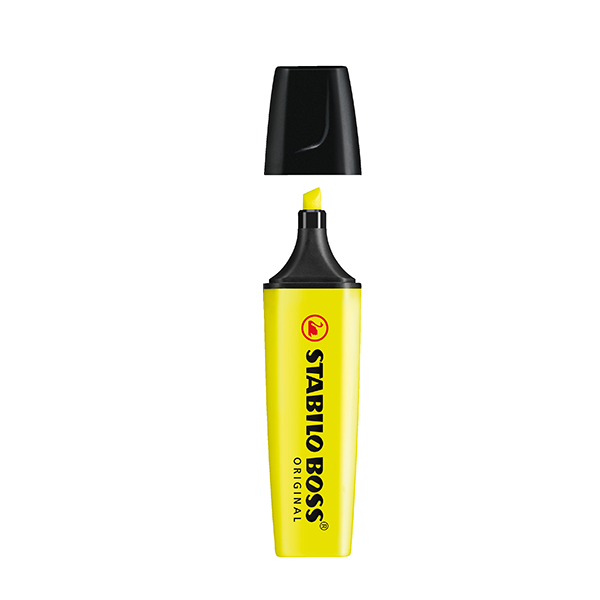 Marcador Stabilo Boss original Amarillo 70/24 (10/50)