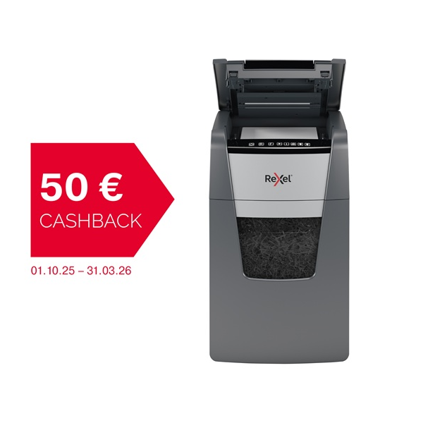 Destructora Optimum Auto+ 150M EU autoalim. Negro