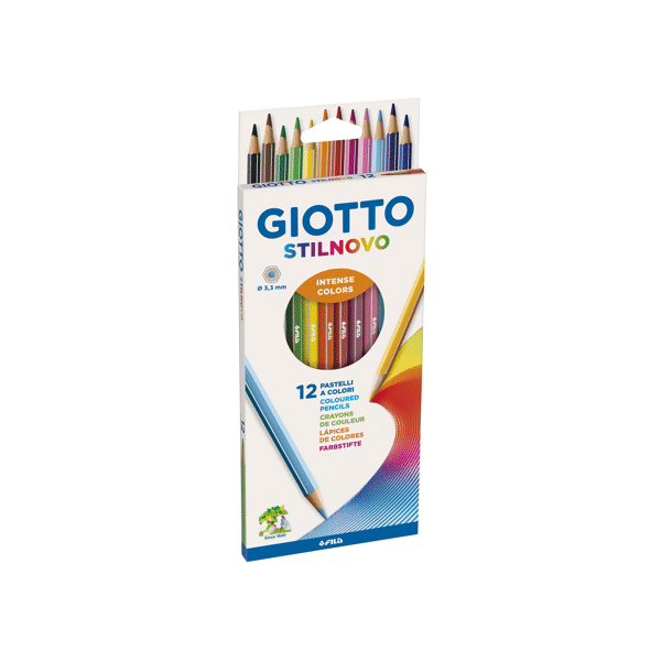 Lápices colores Giotto stilnovo. Estuche 12 u.