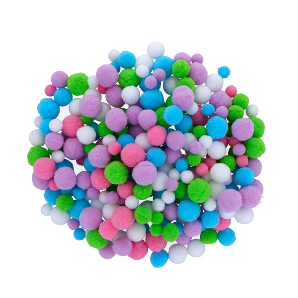 Pompones pastel