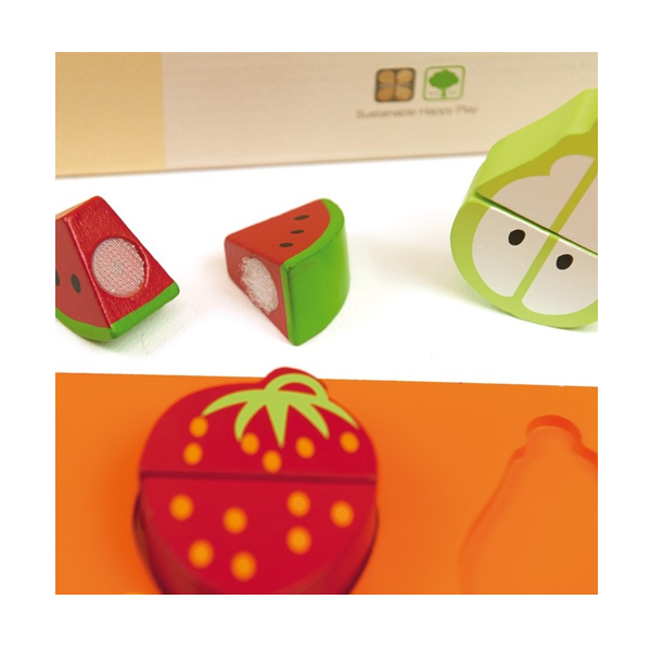 Bandeja frutas con velcro
