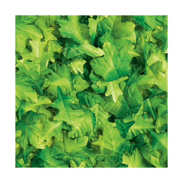 Hojas verdes de tela. Set 200 u.