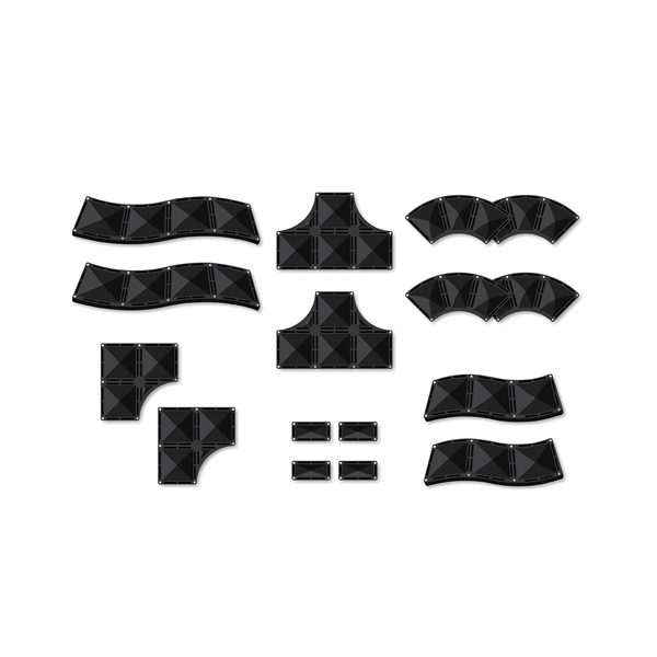 Rampas e intersecciones Connetix. Pack 16 u.