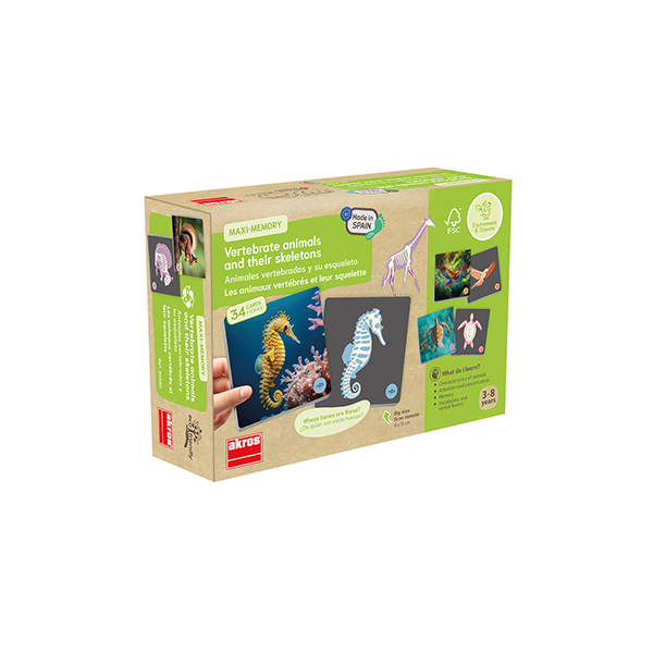 Maxi-memory animales vertebrados y su esqueleto