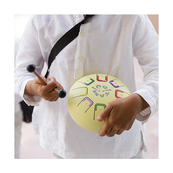 Baby Tambú amarillo 8 notas Ø15 cm