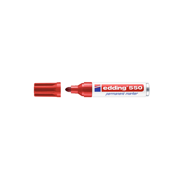 Rotulador Edding 550 Rojo  (10)