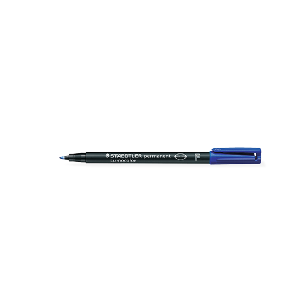 Rotulador Staedtler Lumocolor F 318 Azul (10)