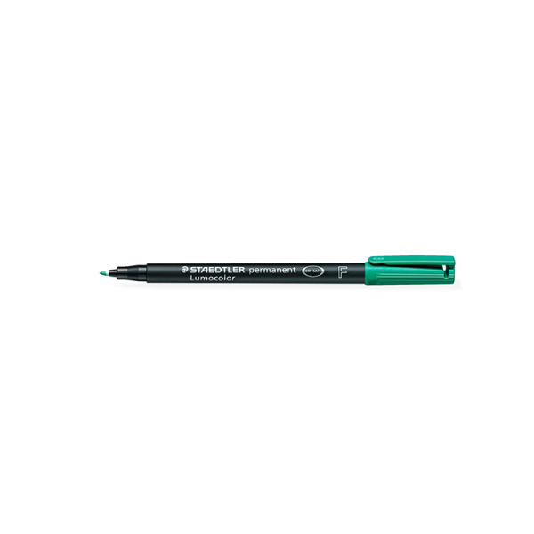 Rotulador Staedtler Lumocolor F 318 Verde (10)