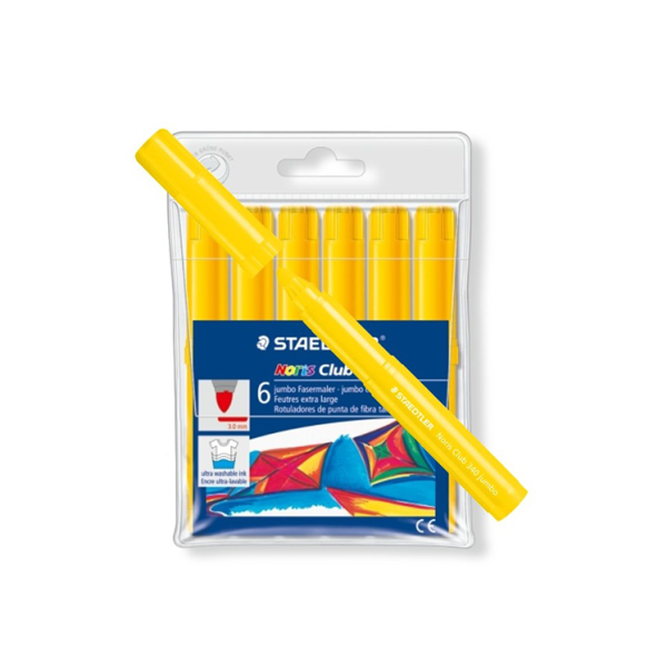 Rotulador Staedtler Noris-340 Amarillo. Estuche 6