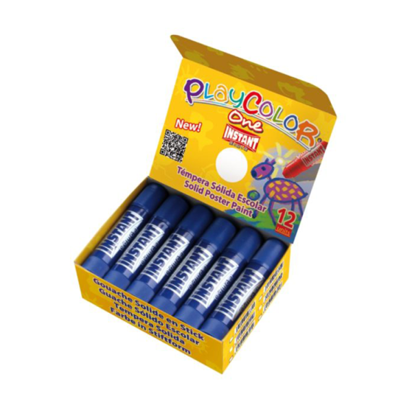 Témpera Playcolor One Azul oscuro. Caja 12 (1)