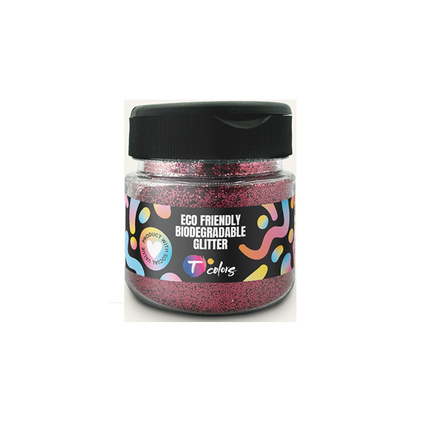 Purpurina biodegradable Rojo
